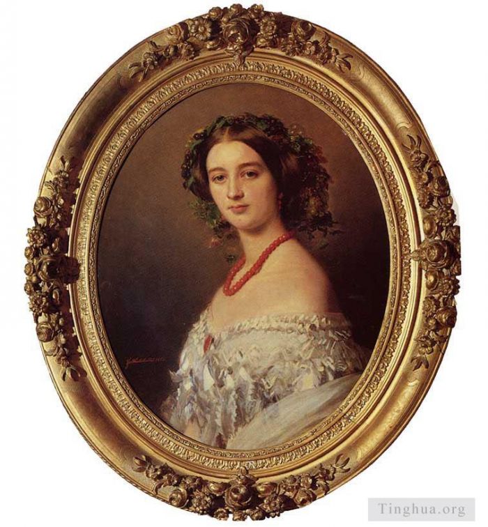 Franz Xaver Winterhalter Oil Painting - Malcy Louise Caroline Frederique Berthier de Wagram Princess Murat