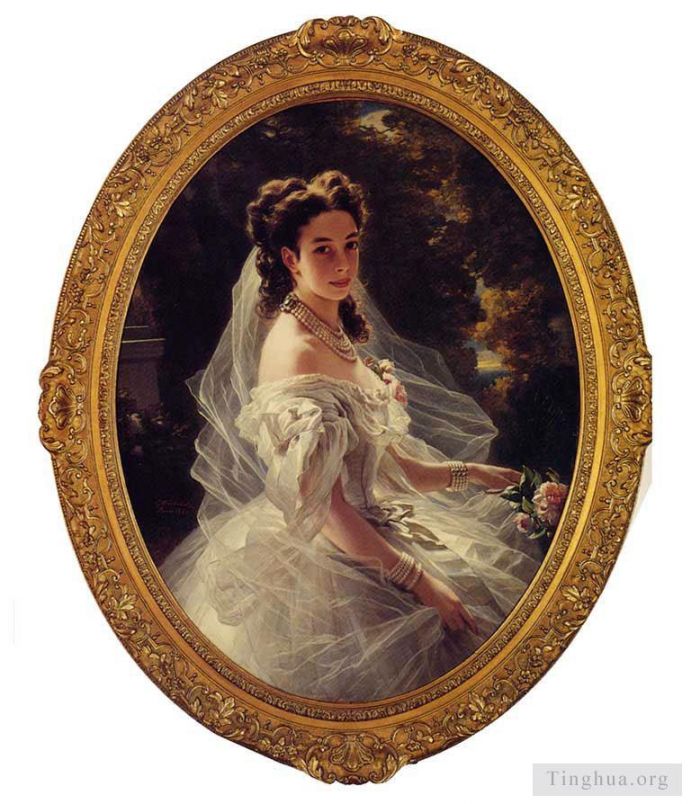 Franz Xaver Winterhalter Oil Painting - Pauline Sandor Princess Metternich