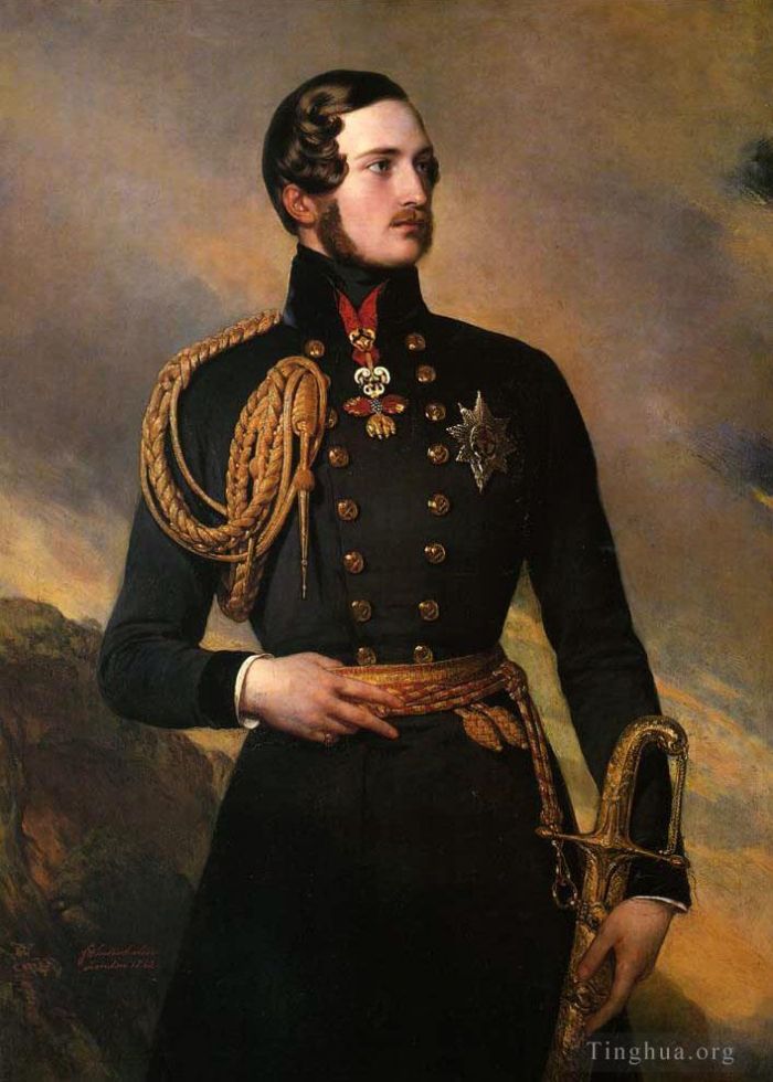 Franz Xaver Winterhalter Oil Painting - Prince Albert 1842