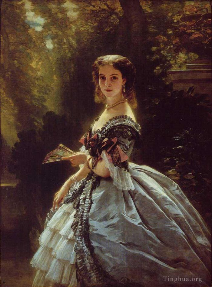 Franz Xaver Winterhalter Oil Painting - Princess Elizabeth Esperovna Belosselsky Belosenky Princess Troubetskoi