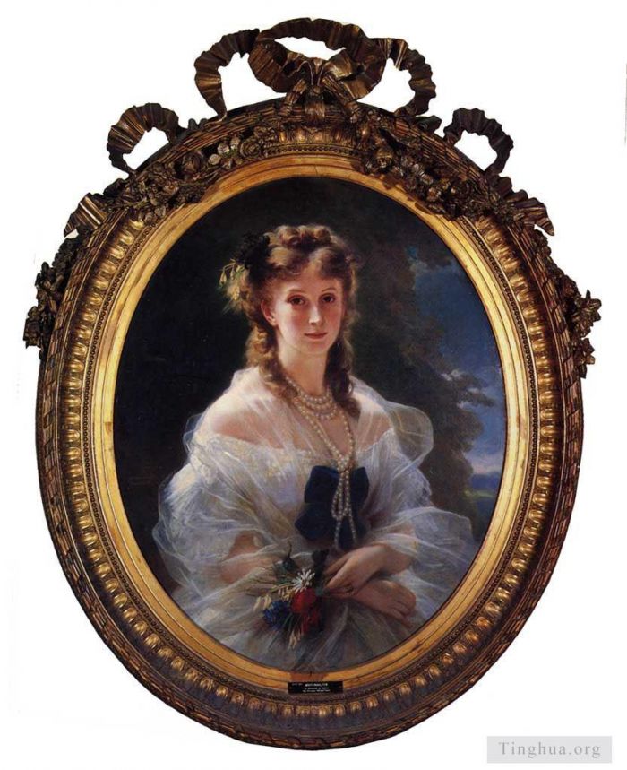 Franz Xaver Winterhalter Oil Painting - Princess Sophie Troubetskoi Duchess de Morny