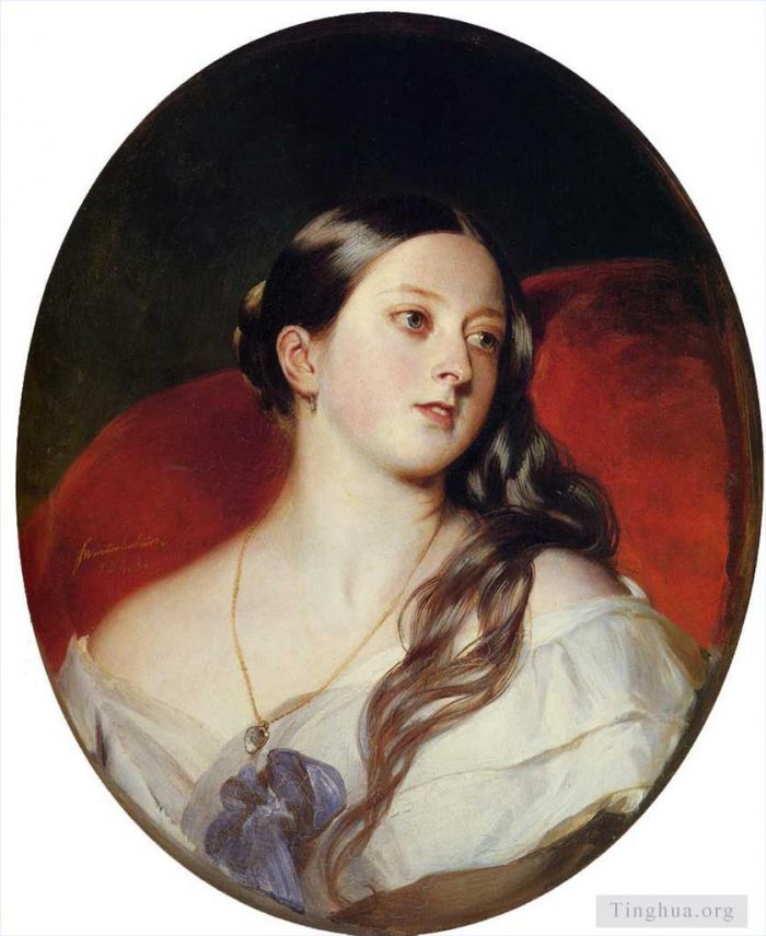 Franz Xaver Winterhalter Oil Painting - Queen Victoria