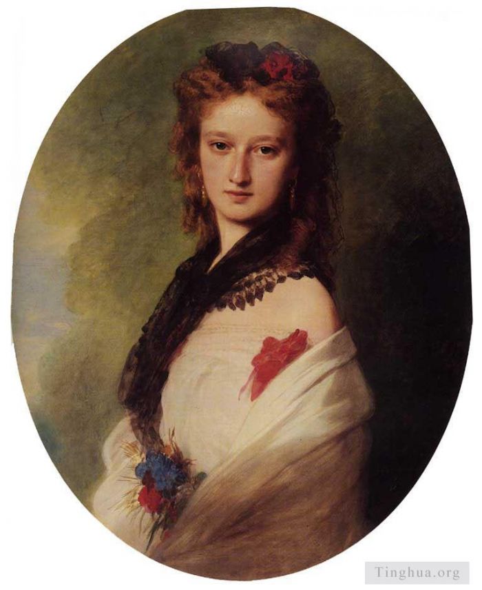Franz Xaver Winterhalter Oil Painting - Zofia Potocka Countess Zamoyska