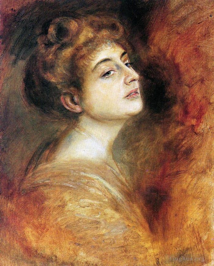 Franz von Lenbach Oil Painting - Lily Merk 1903