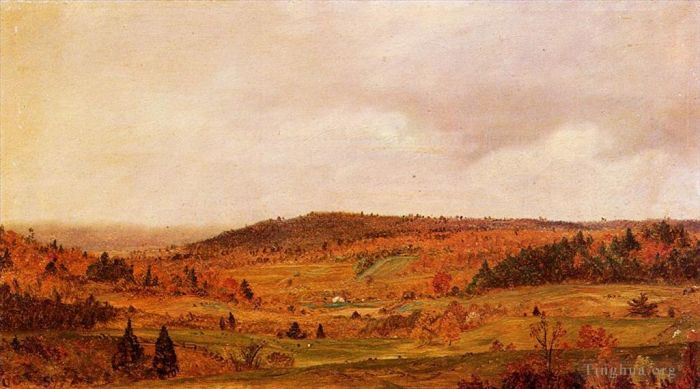 Frederic Edwin Church Oil Painting - Autumn Shower