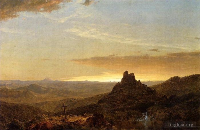 Frederic Edwin Church Oil Painting - Cross in the Wilderness