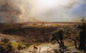 Artist Frederic Edwin Church's Work - Jerusalem from the Mount of Olives