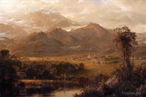 Artist Frederic Edwin Church's Work - Mountains of Ecuador aka A Tropical Morning