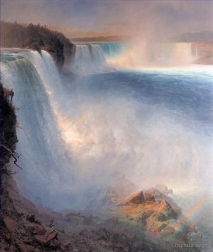 Artist Frederic Edwin Church's Work - Niagara Falls from the American Side