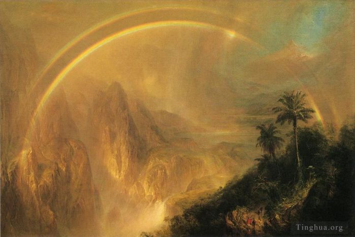 Frederic Edwin Church Oil Painting - Rainy Season in the Tropics