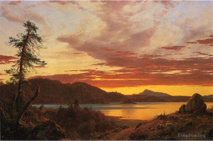 Frederic Edwin Church Oil Painting - Sunset