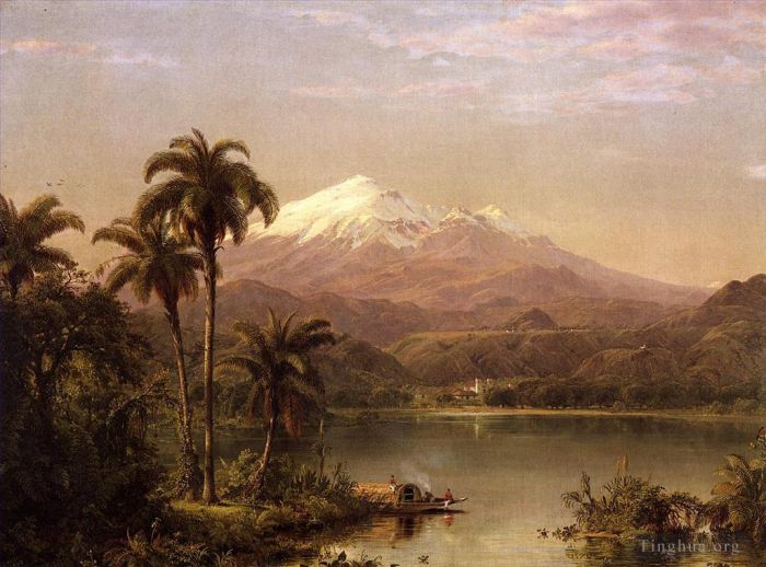 Frederic Edwin Church Oil Painting - Tamaca Palms