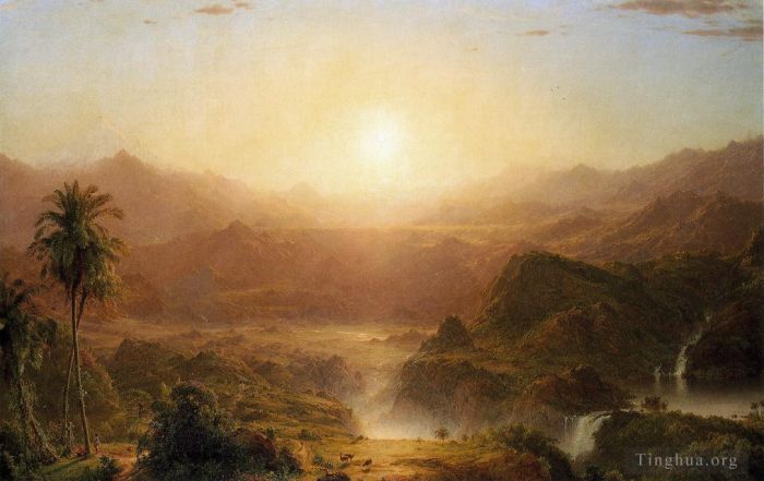 Frederic Edwin Church Oil Painting - The Andes of Ecuador2