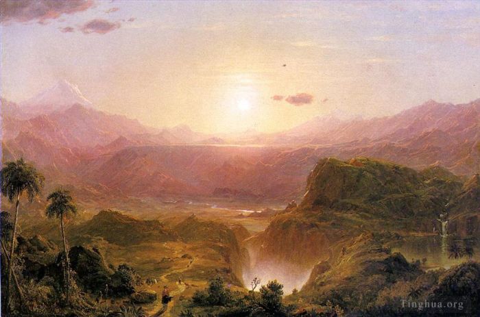 Frederic Edwin Church Oil Painting - The Andes of Ecuador