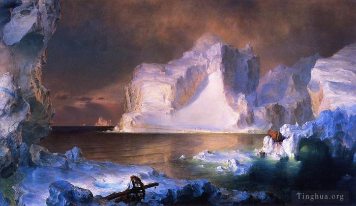 Frederic Edwin Church Oil Painting - The Icebergs