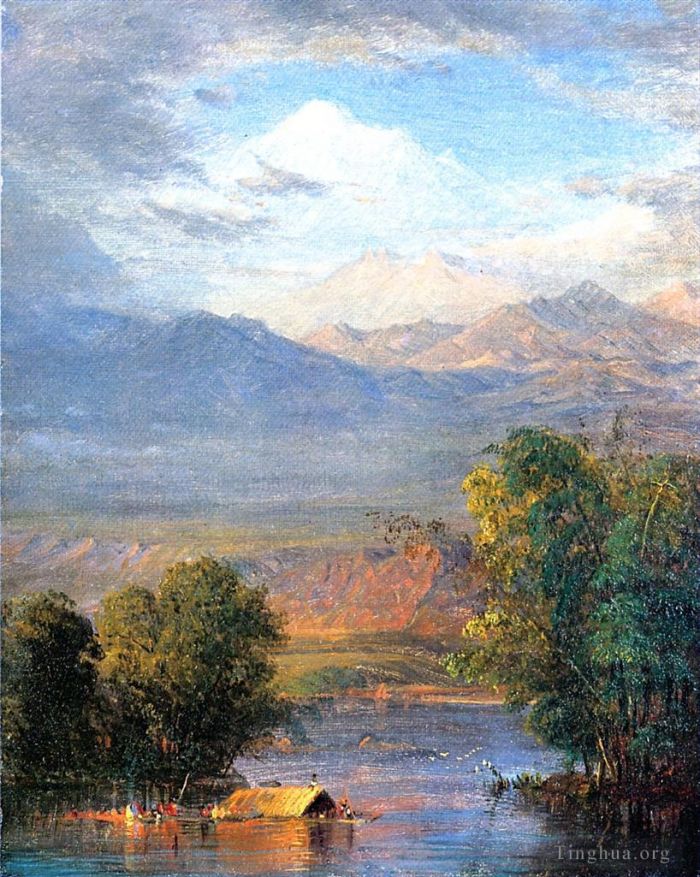 Frederic Edwin Church Oil Painting - The Magdalena River Equador