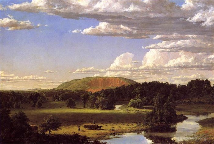 Frederic Edwin Church Oil Painting - West Rock New Haven