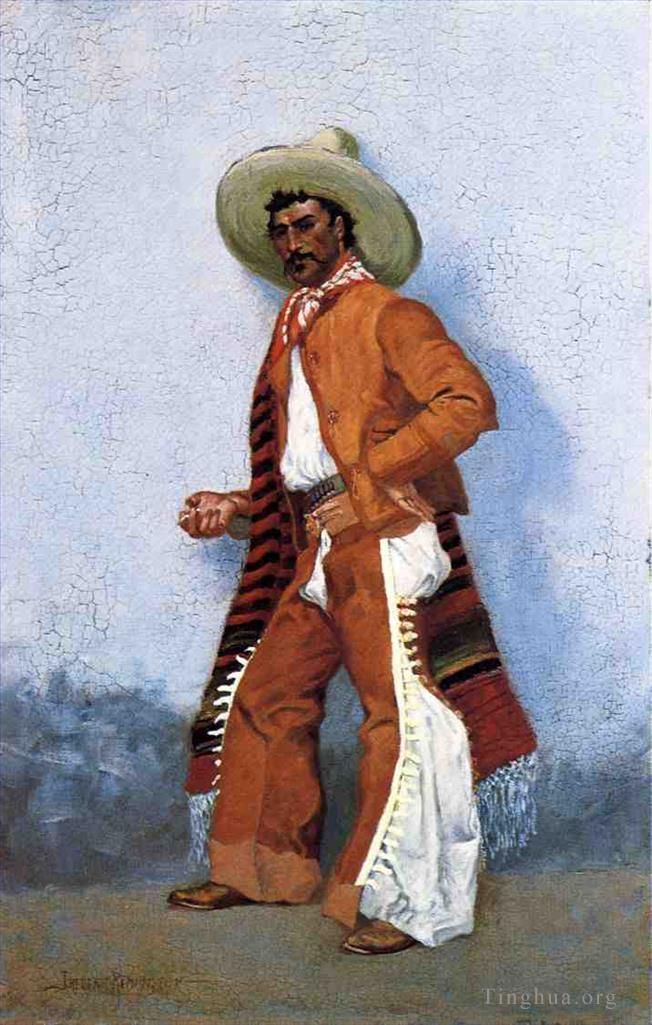 Frederic Remington Oil Painting - A Vaquero