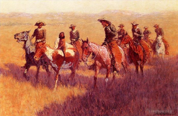 Frederic Remington Oil Painting - An Assault on His Dignity