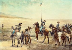 Artist Frederic Remington's Work - Signaling the Main Command