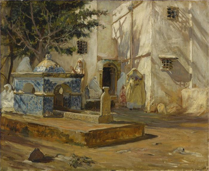 Frederick Arthur Bridgman Oil Painting - ALGER MAREH