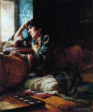 Artist Frederick Arthur Bridgman's Work - Aicha a Woman of Morocco