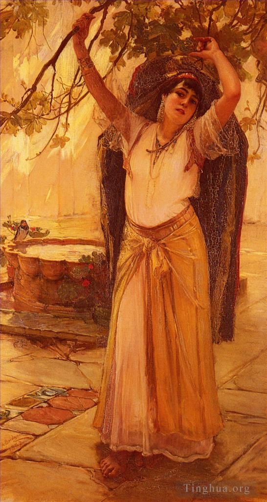 Frederick Arthur Bridgman Oil Painting - Spanish Lady