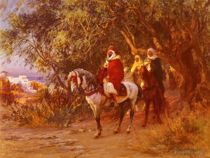 Frederick Arthur Bridgman Oil Painting - The Return