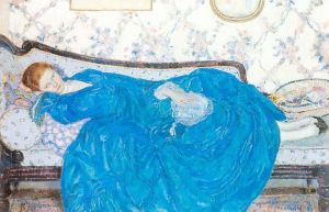 Artist Frederick Carl Frieseke's Work - The Blue Gown