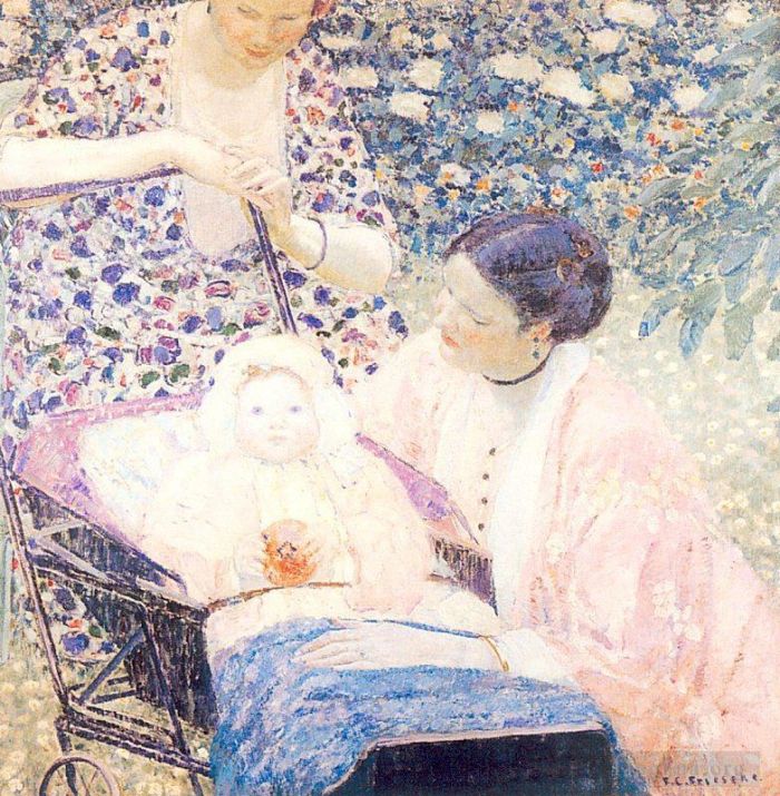 Frederick Carl Frieseke Oil Painting - The Mother