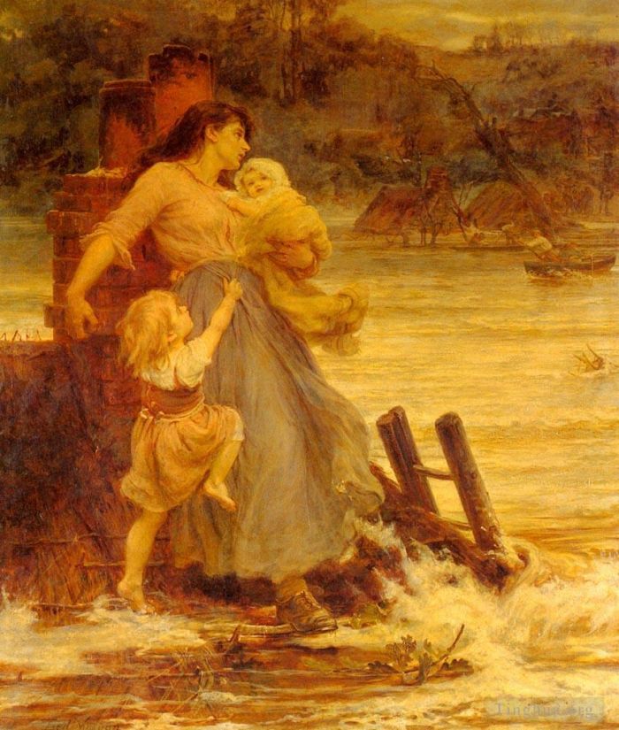 Frederick Morgan Oil Painting - A Flood