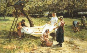 Artist Frederick Morgan's Work - An Apple gathering