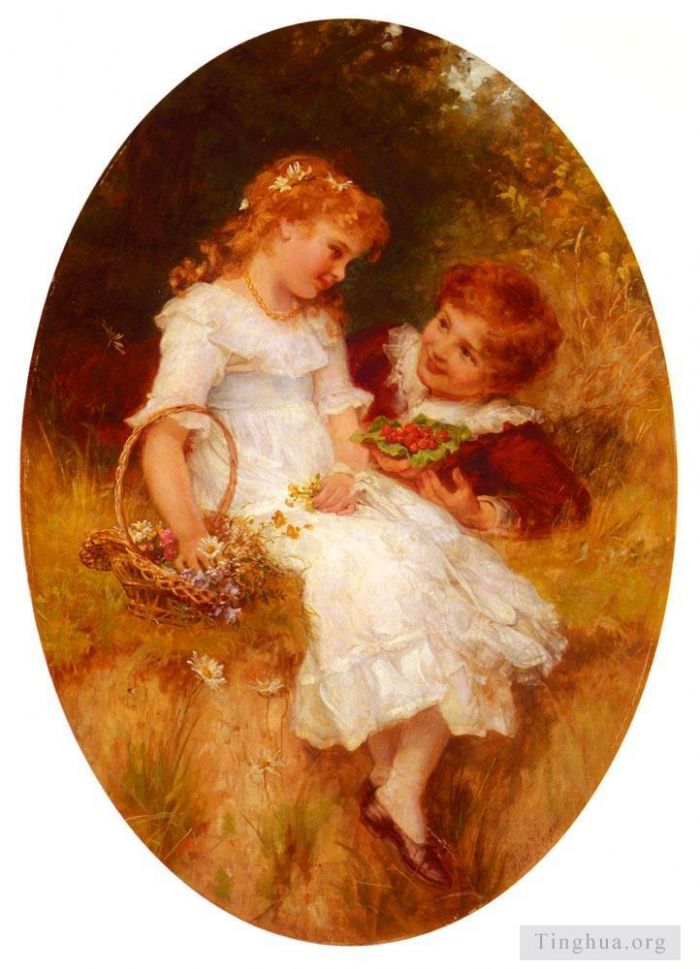 Frederick Morgan Oil Painting - Childhood Sweethearts