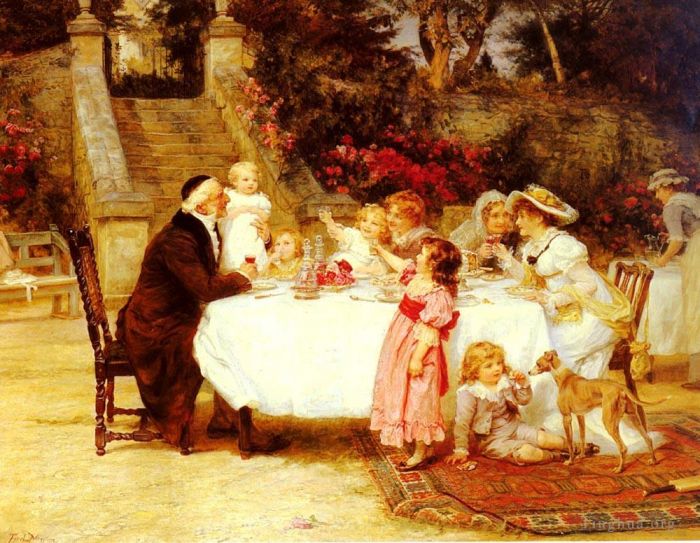 Frederick Morgan Oil Painting - His First Birthday