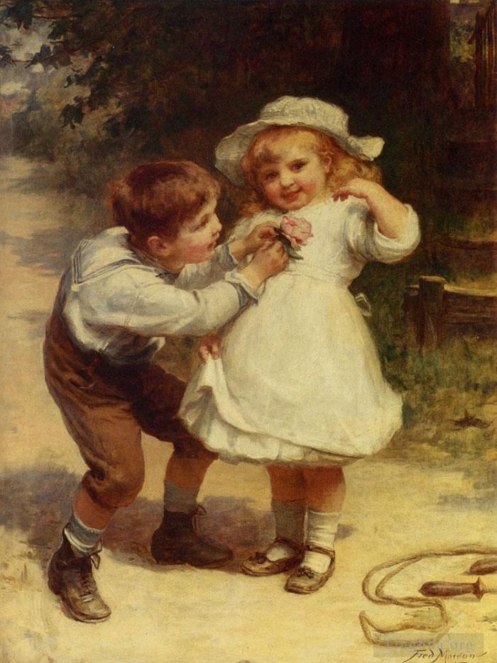Frederick Morgan Oil Painting - Sweethearts