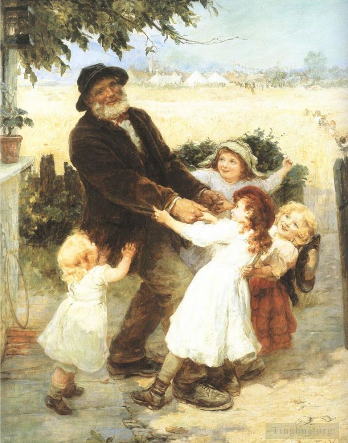 Frederick Morgan Oil Painting - Off to the fair
