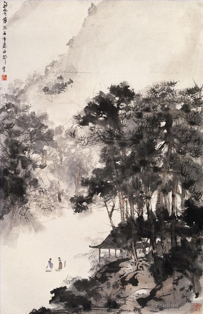 Fu Baoshi Chinese Painting - 08 Chinese Landscape