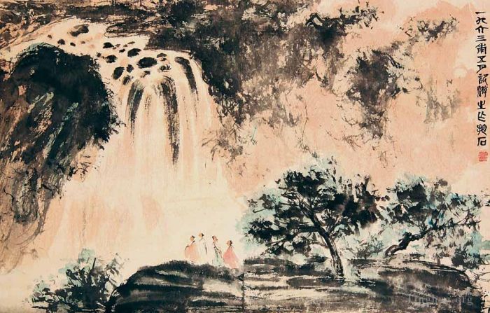Fu Baoshi Chinese Painting - 24 Chinese Landscape