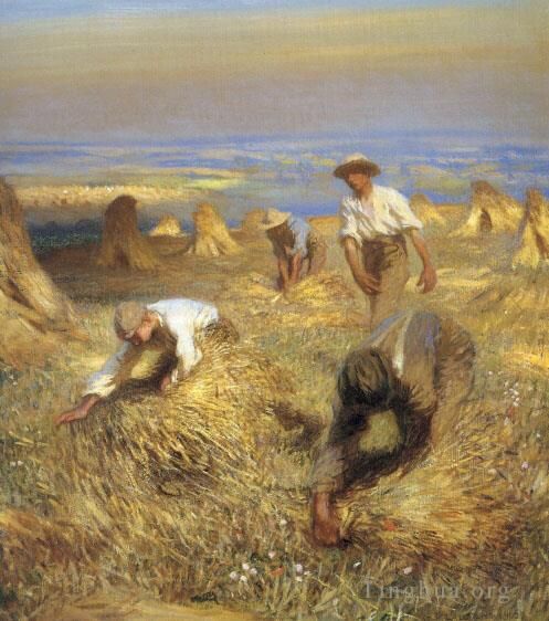 George Clausen Oil Painting - Harvest