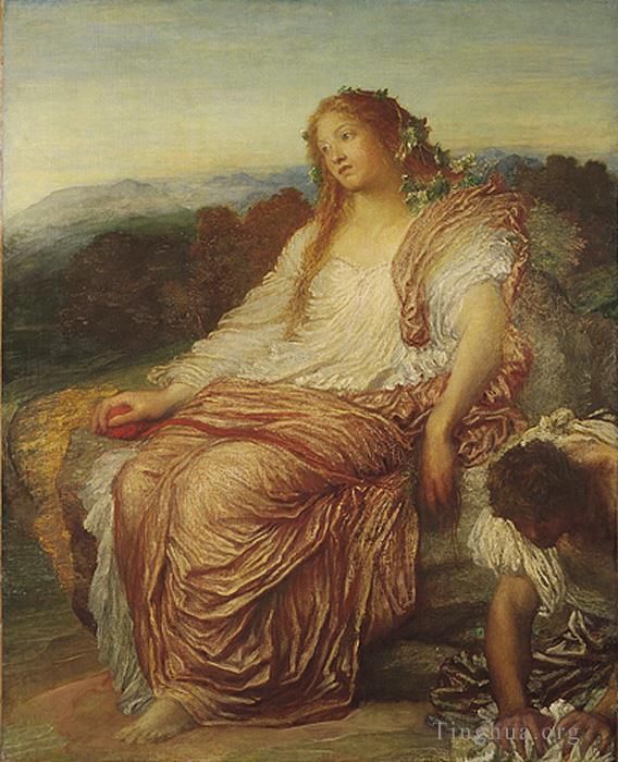 George Frederic Watts Oil Painting - Ariadne