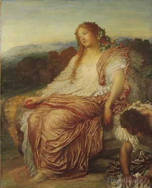 Antique Oil Painting - Ariadne