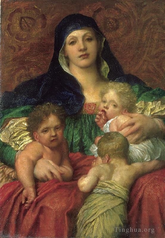 George Frederic Watts Oil Painting - Charity