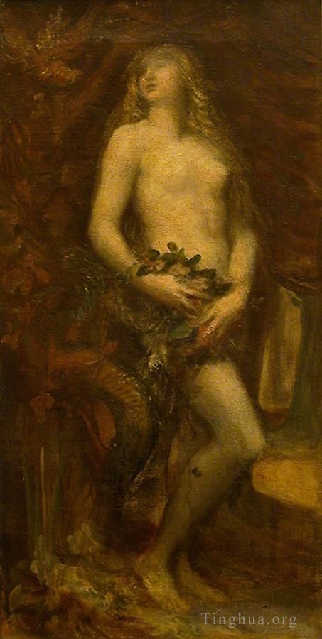 George Frederic Watts Oil Painting - Eve tentee