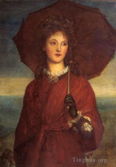 George Frederic Watts Oil Painting - Eveleen Tennant later