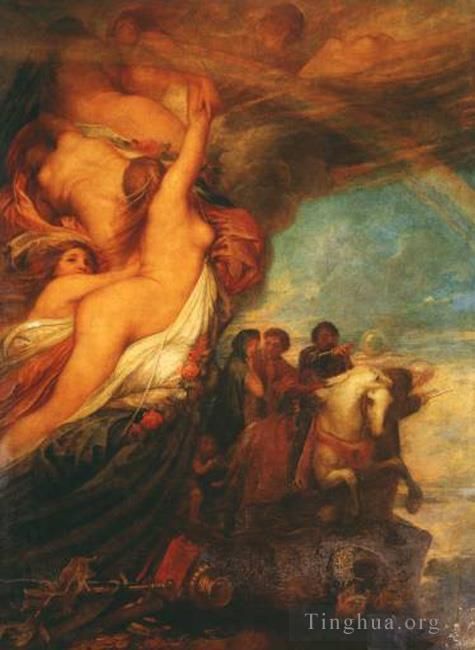 George Frederic Watts Oil Painting - Lifes Illusions 1849
