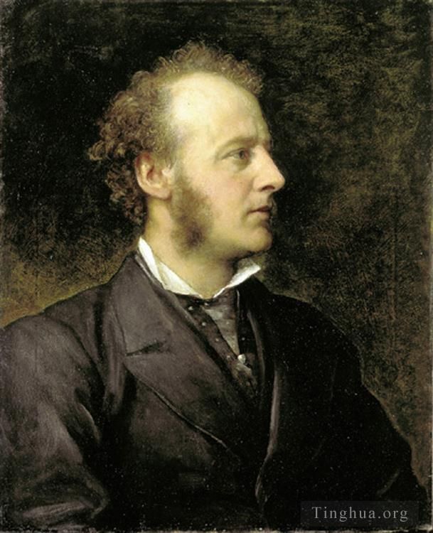 George Frederic Watts Oil Painting - Portrait of Sir John Everett Millais 1871