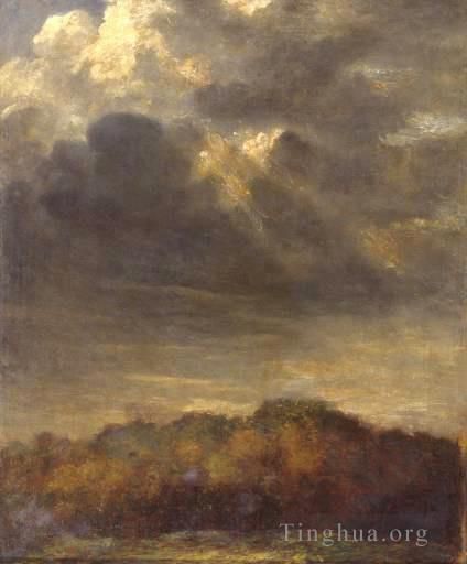 George Frederic Watts Oil Painting - Study of Clouds