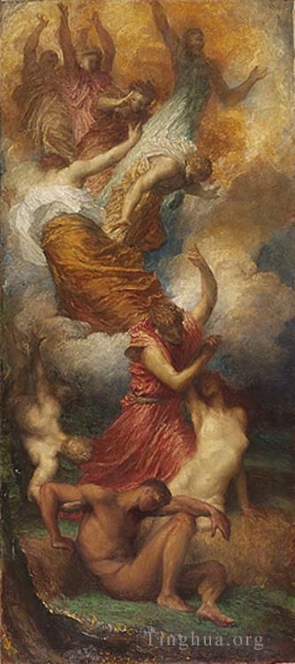 George Frederic Watts Oil Painting - The Creation of Eve