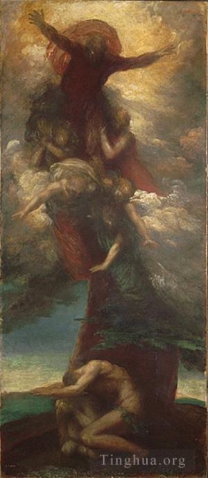 Artist George Frederic Watts's Work - The Denunciation of Adam and Eve