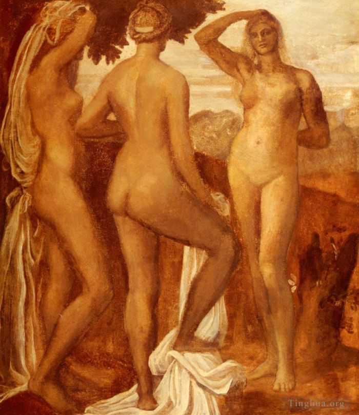 George Frederic Watts Oil Painting - The Judgement Of Paris